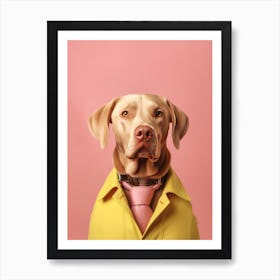 A Dog Labrador Retriever 13 Art Print