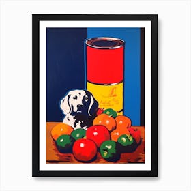 Still Life With A Dog Pop Art  Art Print