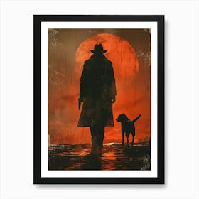 Man And His Dog Art Print