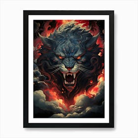 Wolf Devil 2 Art Print