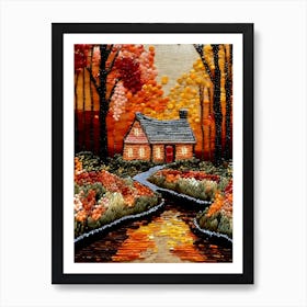 Cottage House 2 Art Print