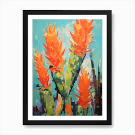 Cactus Painting Carnegiea Gigantea 1 Art Print