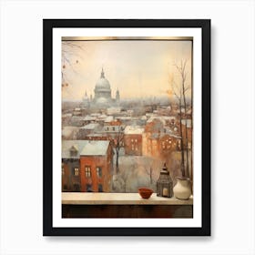 Winter Cityscape St Louis Missouri Art Print