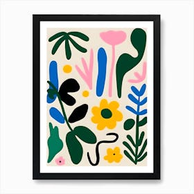 Modern  Abstract Flower Market 2 Art Print