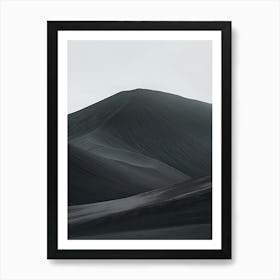 Black Sand Dunes Art Print