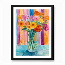 Flowers In A Vase 105 Art Print