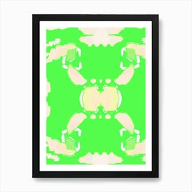 Abstract Green Background Art Print