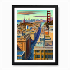 San Francisco Cityscape Art Print
