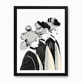 Three Victorian Ladies Art Print