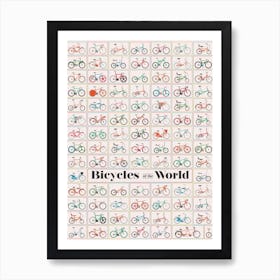 Bicycles Of The World Art Print