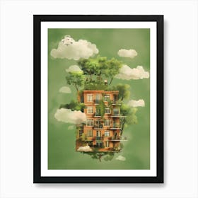 House On A Cloud Art Print