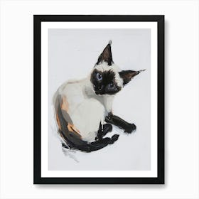 Balinese Cat Painting 4 Art Print