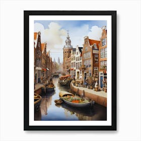 Amsterdam Canals Art Print