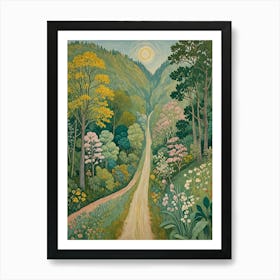 Road Through The Woods Art Print