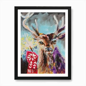 Sparkling Stag Art Print