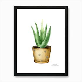 Aloe vera plant. Green plant. Beautiful plant. Thorns plant. Aloe vera flowers.8 Art Print