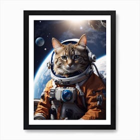 Cat In Space 3 Art Print