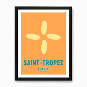 Saint Tropez, France, Graphic Style Poster 3 Art Print