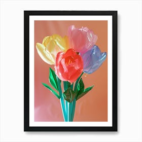 Dreamy Inflatable Flowers Rose 1 Art Print
