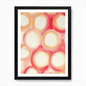 Orange Circles Art Print