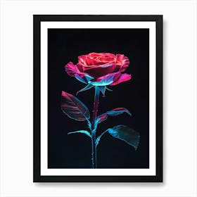 Neon Rose Póster