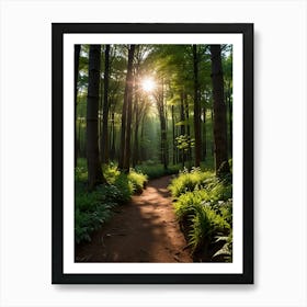 Sunrise In The Forest 3 Art Print