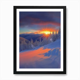 Sunset In The Mountains 3 Poster