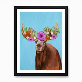 Frida Kahlo Moose Art Print
