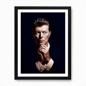 Color Photograph Of David Bowie 1 Art Print