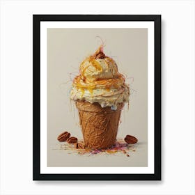 Ice Cream Cone 10 Art Print