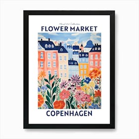 Copenhagen 2 Flower Market Floral Art Print Travel Print Plant Art Modern Style Art Print