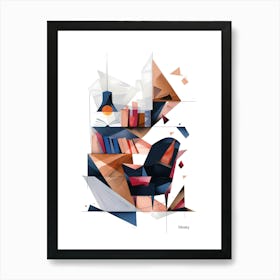 Office, Minimalism, Cubism Art Print