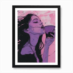'Pink Darkness' Art Print