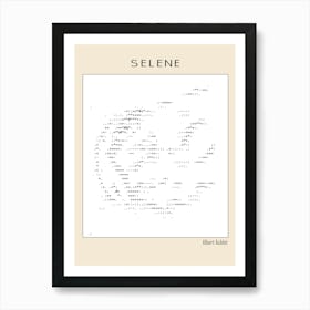 Ascii art Minimalist – Selene – Albert Aublet (1880) – Classic Painting Art Print