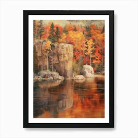 Rocky Mountain Lake Art Print