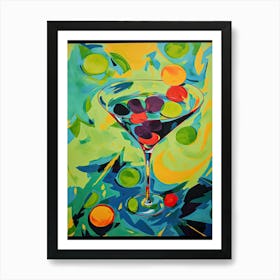 Dry Martini Cocktail Fauvist Painting 2 Art Print