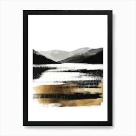 Black And Gold Canvas Print 50 Poster