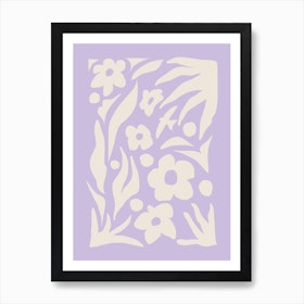 Nature Vibes Lilac Art Print