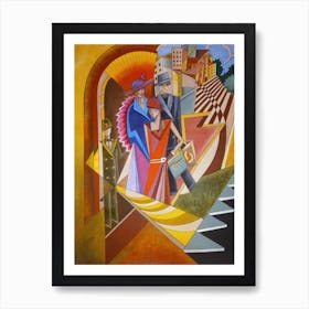 ARTDECO MAZE Art Print