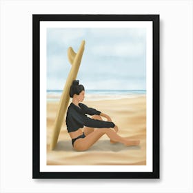 Surfboard Shade Art Print