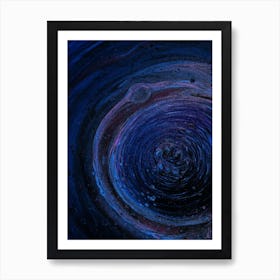 Abstract Swirling Vortex Art Print