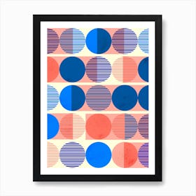 Circles Abstract 2 Art Print