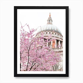 St Paul'S Spring Blossom Art Print