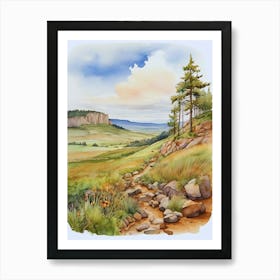 Watercolor Landscape Painting 10 Art Print