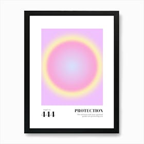 Angel Number 444 Aura Spiritual Art Print Art Print