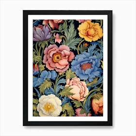 Floral Wallpaper 143 Art Print