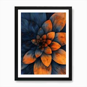 Abstract Flower 17 Art Print