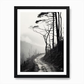 Great Smoky, Black And White Analogue Photograph 4 Art Print