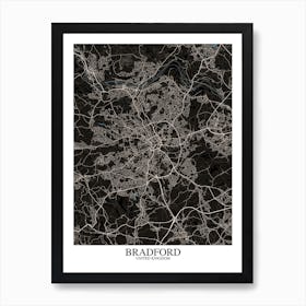 Bradford Black Blue Art Print