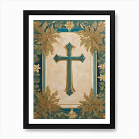 Christian Cross Art Print